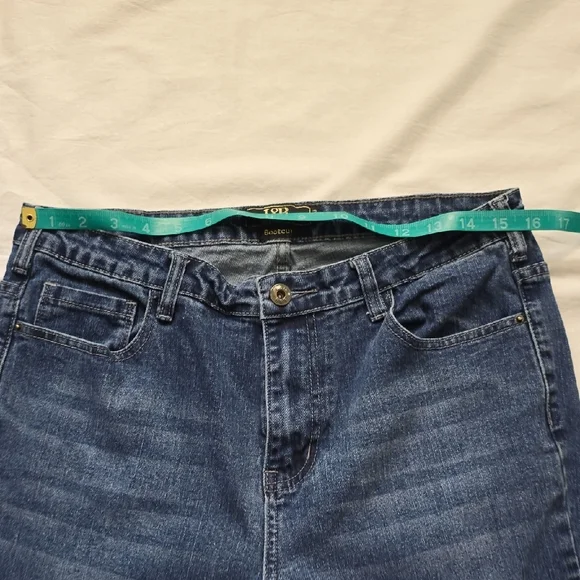 L&B Dark Blue Flare Jeans - Picture 7 of 14